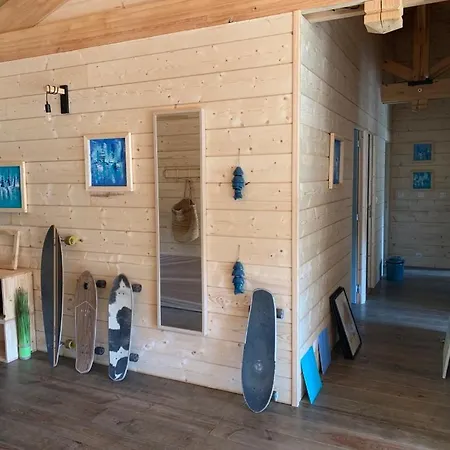 Maison En Bois Moderne Et Spacieuse Avec Piscine * Soustons