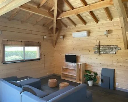 Maison En Bois Moderne Et Spacieuse Avec Piscine *