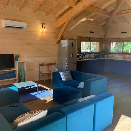 Maison En Bois Moderne Et Spacieuse Avec Piscine Soustons