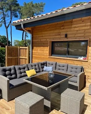 Maison En Bois Moderne Et Spacieuse Avec Piscine Soustons